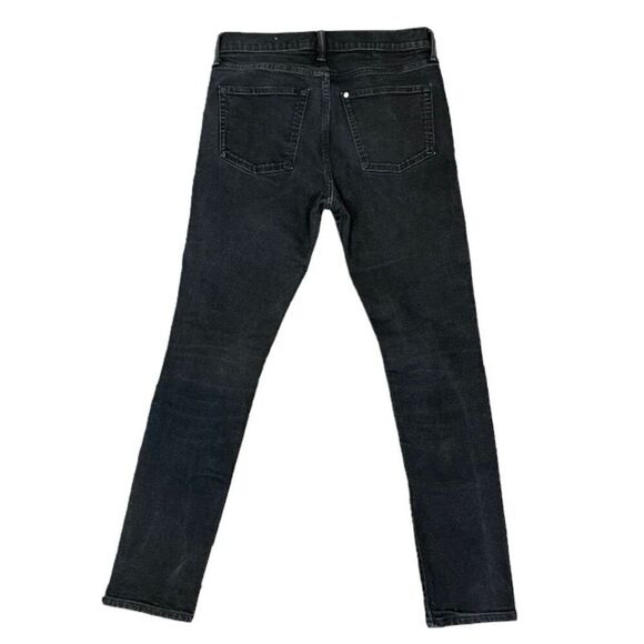 & Denim Men's Skinny Coupe Moulante Black Jeans Size 32x32 - Picture 4 of 7